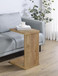 Clower - Engineered Wood C-Shaped Sofa Side Table - Mango