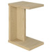 Clower - Engineered Wood C-Shaped Sofa Side Table - Light Oak