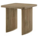 Adina - Square Wood Side End Table - Distressed Light Brown