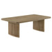 Adina - Rectangular Wood Coffee Table - Distressed Light Brown