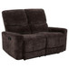 Navarro - Chenille Upholstered Reclining Loveseat - Dark Brown