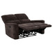 Navarro - Chenille Upholstered Reclining Loveseat - Dark Brown