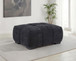 Octavia - Fabric Rectangular Upholstered Ottoman - Black