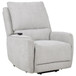 Sylmar - Chenille Upholstered Dual Power Lift Recliner - Dove Gray