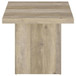Devar - 3 Piece Square Coffee End Table Set - Distressed Pine