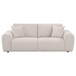 Burnett - Chenille Upholstered Wide Arm Sofa - Ivory