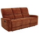 Navarro - 3 Piece Upholstered Reclining Sofa Set - Burnt Orange