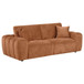 Burnett - Chenille Upholstered Wide Arm Sofa - Burnt Orange
