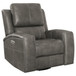Brickston - Triple Power Swivel Glider Recliner - Charcoal