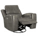 Brickston - Triple Power Swivel Glider Recliner - Charcoal