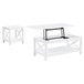 Skyview - 2 Piece Rectangular Lift Top Coffee Table Set - White