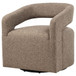 Westhill - Boucle Upholstered Swivel Accent Chair - Rocky Road