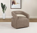 Westhill - Boucle Upholstered Swivel Accent Chair - Rocky Road