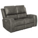 Brickston - Triple Power Reclining Loveseat - Charcoal