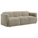 Dorset - Fabric Upholstered Round Track Arm Sofa - Brown