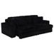 Jacana - Corduroy Upholstered Dual Power Chaise Sofa - Black