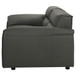 Buxton - Top Grain Leather Upholstered Loveseat - Graphite