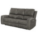 Brickston - Triple Power Reclining Sofa - Charcoal