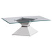 Jenny - 2 Piece Rectangular Coffee And End Table Set - Chrome