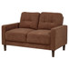 Bowen II - Fabric Upholstered Track Arm Loveseat - Rust