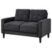 Bowen II - Fabric Upholstered Track Arm Loveseat - Steel Gray
