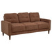 Bowen II - 3-Piece Fabric Upholstered Track Arm Sofa Set - Rust