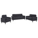 Bowen II - 3-Piece Upholstered Track Arm Sofa Set - Steel Gray