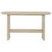 Kailani - Coastal Sofa Console Table With Shelf - Beige Oak