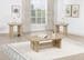 Kailani - 3-Piece Coastal Coffee And End Table Set - Beige Oak