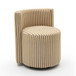 Alyssa - Striped Rolling Desk Chair