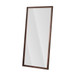 Vintage Full Length Mirror Wall Mounted With Faux Wooden Frame - Brown