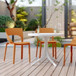 4 Piece Set Of Modern Designed Single Chairs With Round Table