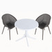 Modern Lounge Chair Set With Round Table