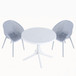Modern Lounge Chair Set With Round Table