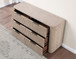 Henry 65″ 6-Drawer Reeded Dresser