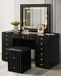 Gloria Hi-Gloss Black Smart Vanity Set