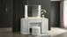 Ivette White Luminous Smart Vanity Set
