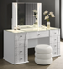 Ivette White Luminous Smart Vanity Set
