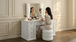 Ivette White Luminous Smart Vanity Set A-V28 by New Era Innovations