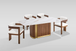 Valente Dining Room Set in Walnut