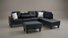 Star Contemporary Sectional in Fabric