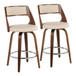Cecina - Swivel Stool Set With Cream Seat