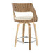 Cecina - Swivel Stool Set With Cream Seat