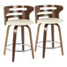 Cosi - Counter Stool Set With Walnut Wood Frame