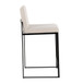 Fuji - High Back Counter Stool - Black Legs
