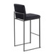 Fuji - High Back Barstool - Black Steel Legs
