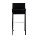 Fuji - High Back Barstool - Black Steel Legs