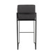 Fuji - High Back Barstool - Black Steel Legs