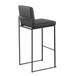 Fuji - High Back Barstool - Black Steel Legs