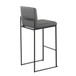 Fuji - High Back Barstool - Black Steel Legs